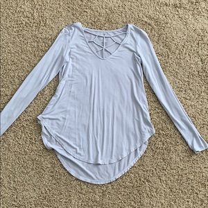 Lavender American eagle long sleeve shirt